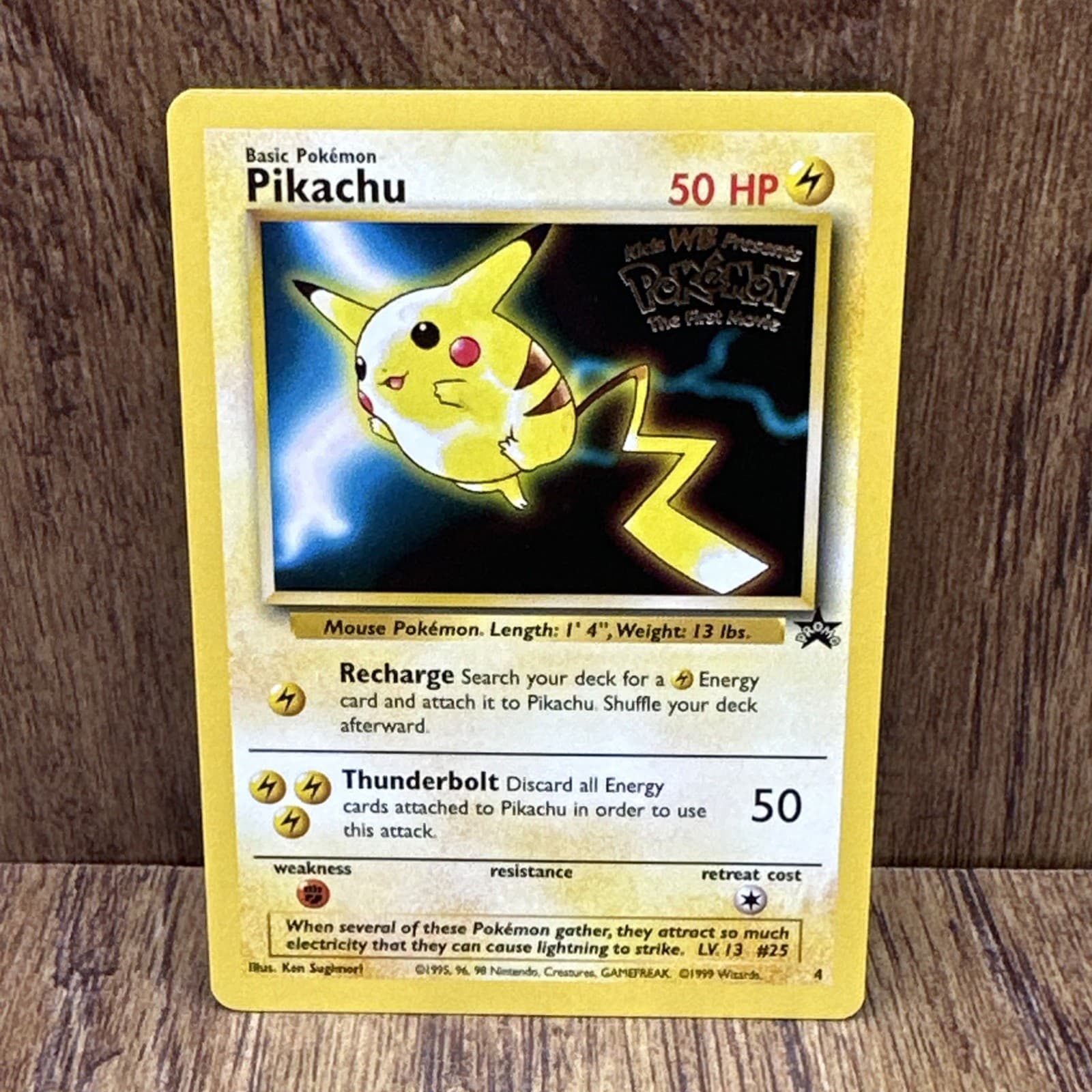 Pikachu 4 Promo Wizards Black Star Promos Pokemon Lightly Played