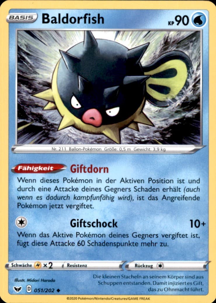 Pokemon - 51/202 Baldorfish - Schwert & Schild 1 - Deutsch
