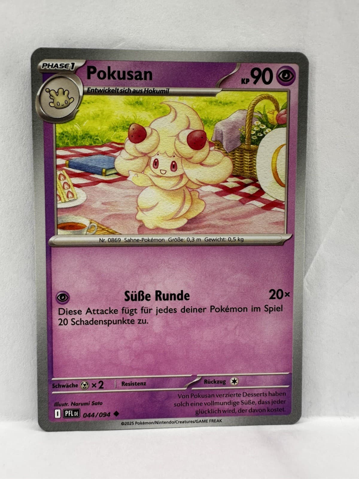 Pokémon Karte 2025 TCG Pokusan 44/94 Fatale Flammen Deutsch