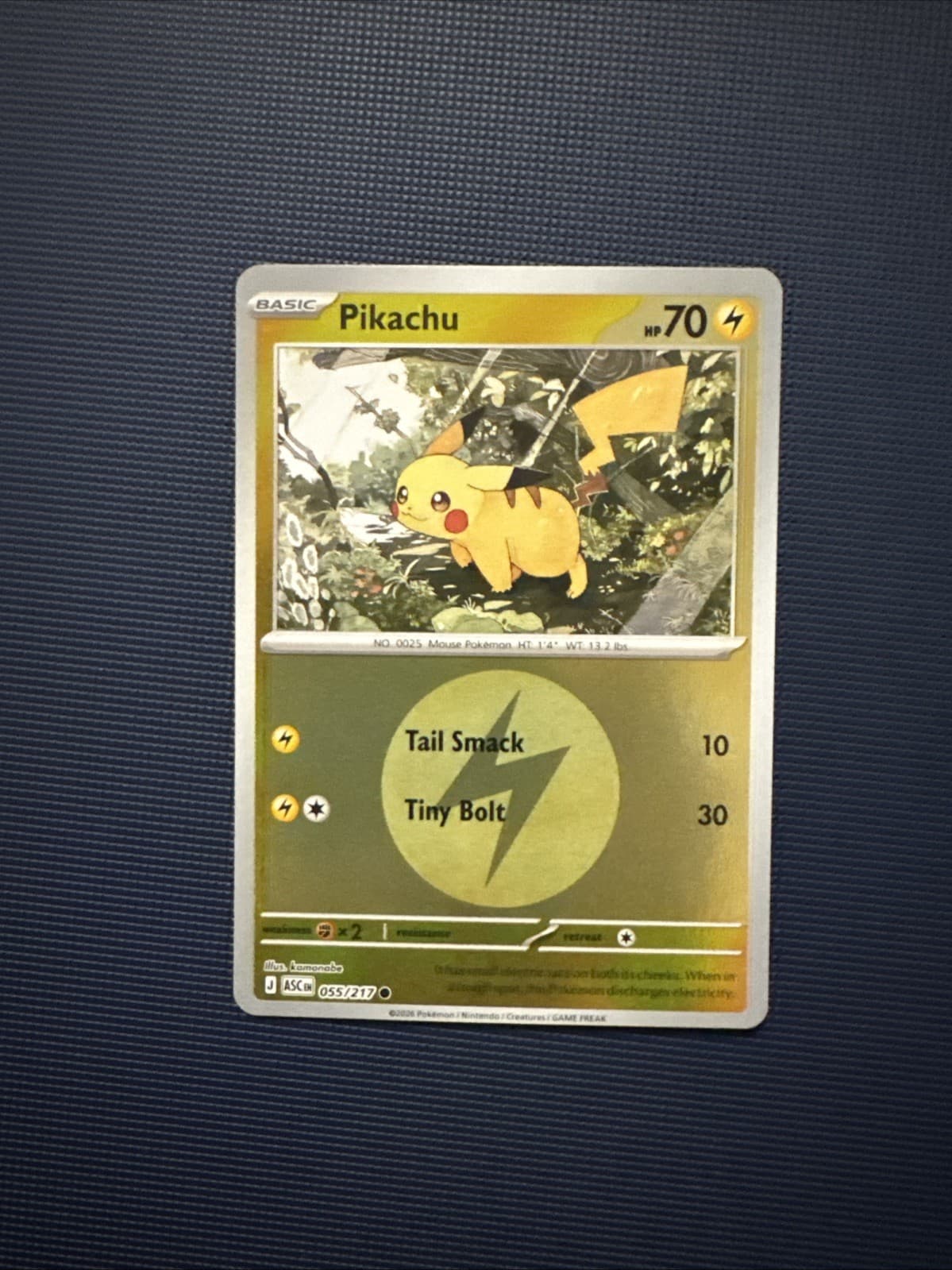 Pokemon Pikachu Ascended Heroes 55/217 Energy Holo Near Mint English