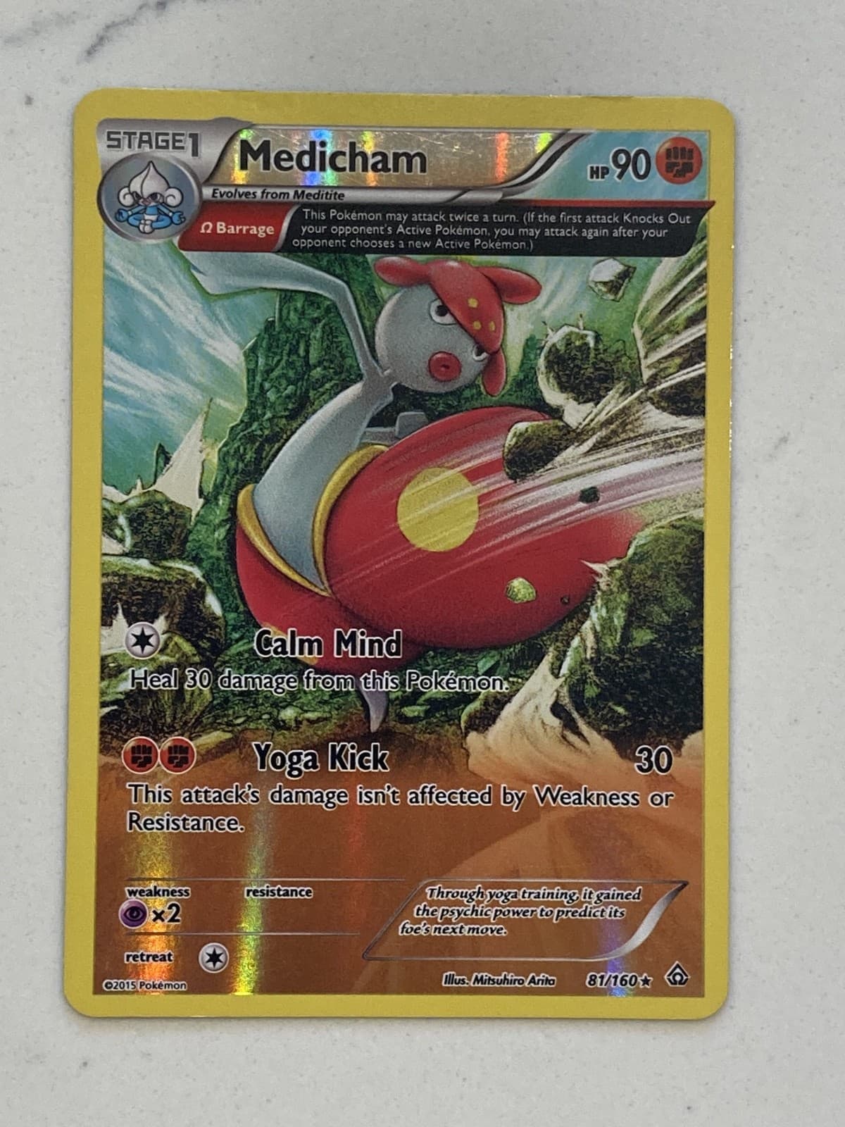 Pokémon TCG Medicham Primal Clash 81/160 Holo Rare