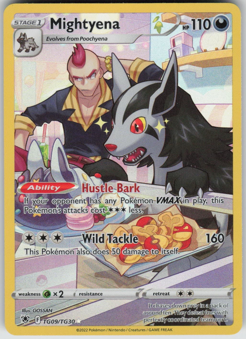 Mightyena Trainer Gallery Rare Holo Astral Radiance Trainer Gallery NM TG09/TG30