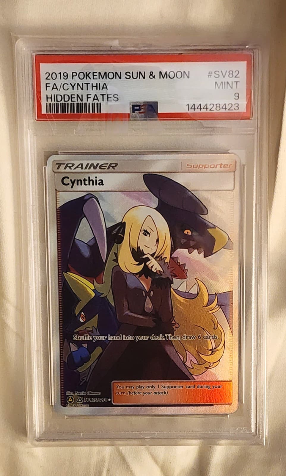 Cynthia SV82/SV94 Hidden Fates: Shiny Vault Holo PSA 9 (Accept Offers)