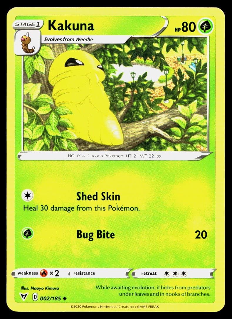 Pokemon Kakuna #002/185 SWSH04: Vivid Voltage Uncommon