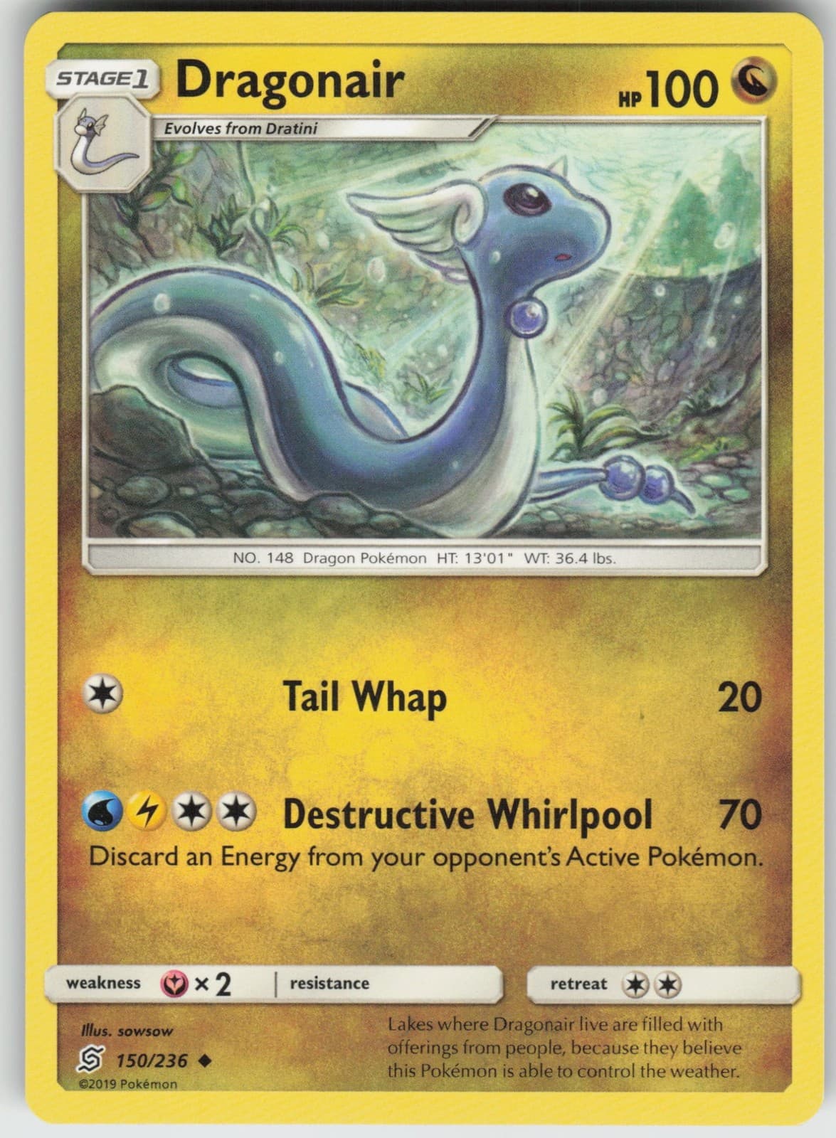 Dragonair (150) 150/236 SM - Unified Minds Pokemon Near Mint NM