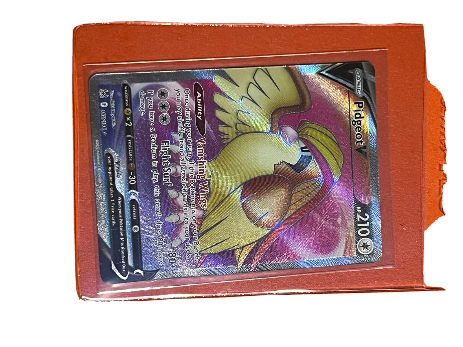 Pokémon TCG Pidgeot V Sword & Shield - Lost Origin 188/196 Regular Ultra Rare