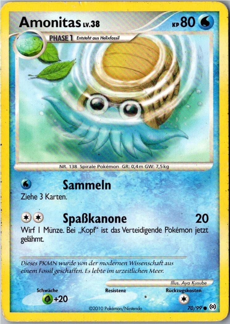 Pokemon Amonitas 70/99 Arceus Deutsch