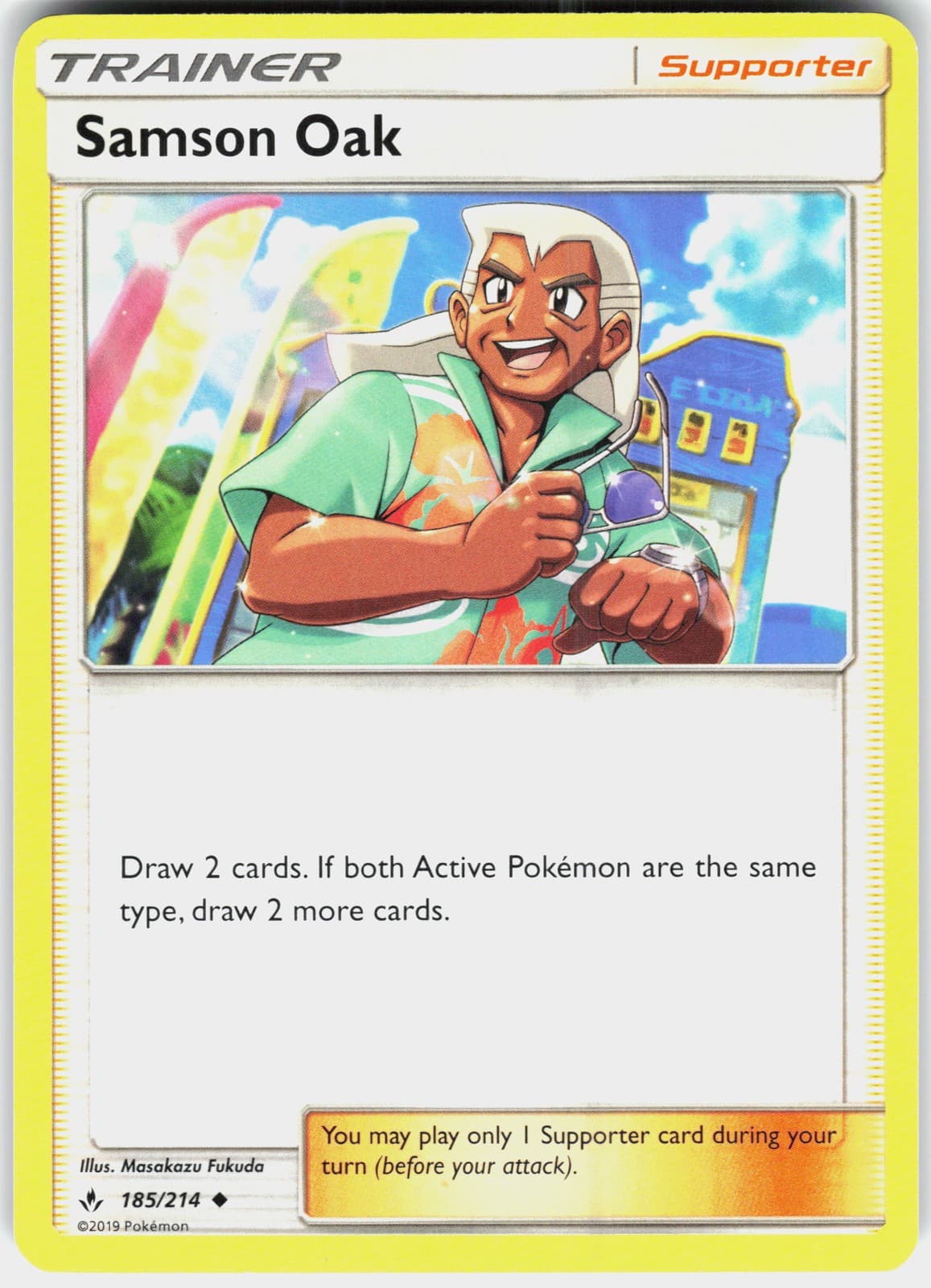 Samson Oak [Pokemon SM - Unbroken Bonds - 185/214] EN NM