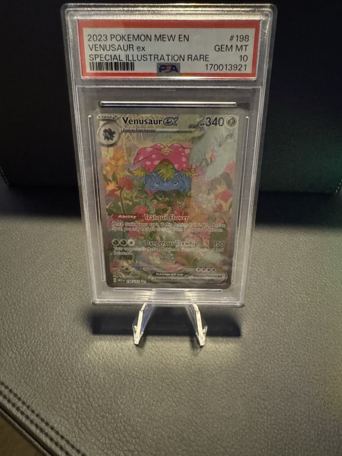 Pokémon Venusaur ex 198/165 SV 151 Holo SIR English 2023 PSA 10