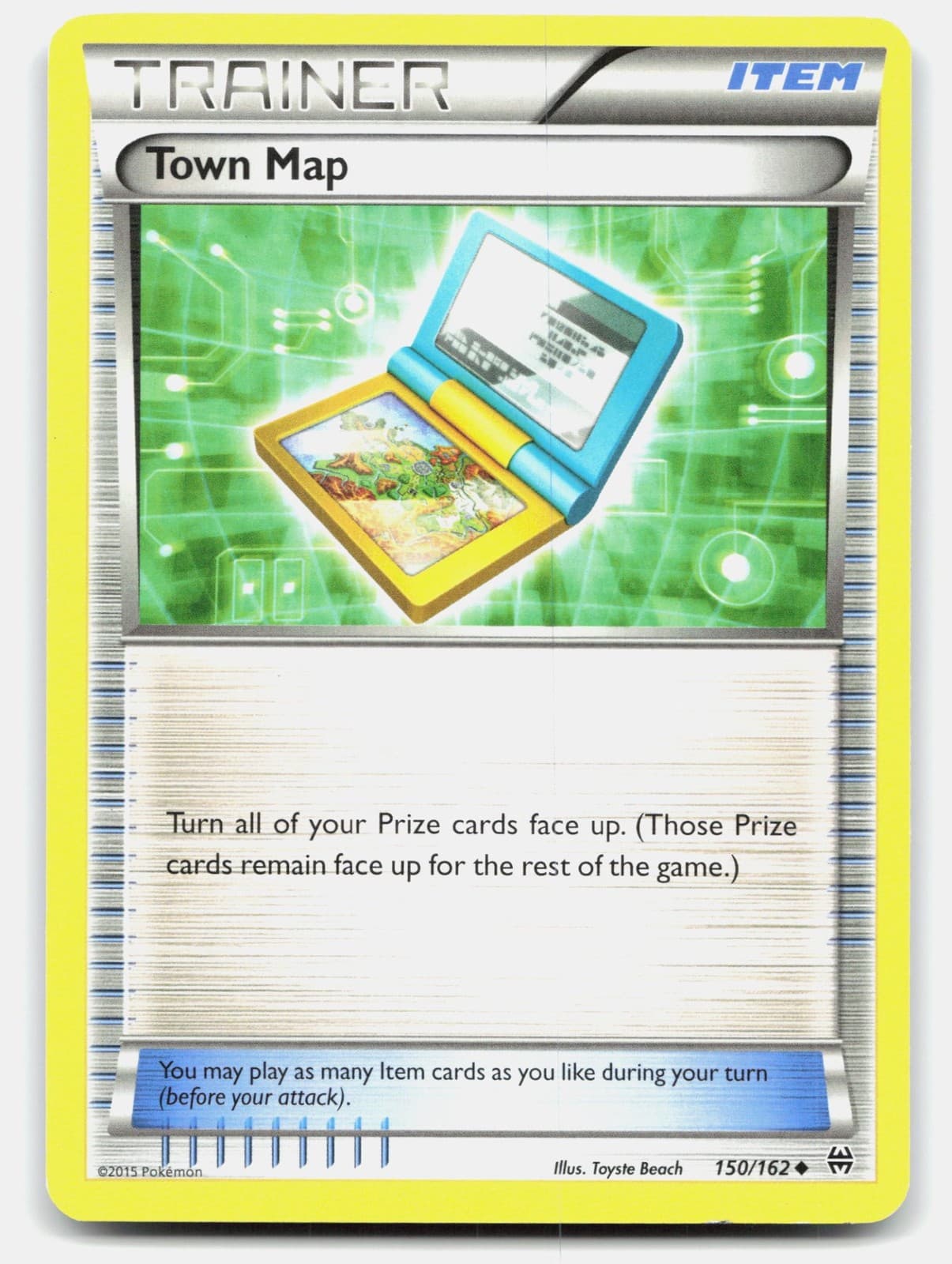 Town Map 150/162 XY - BREAKthrough Pokemon TCG NM