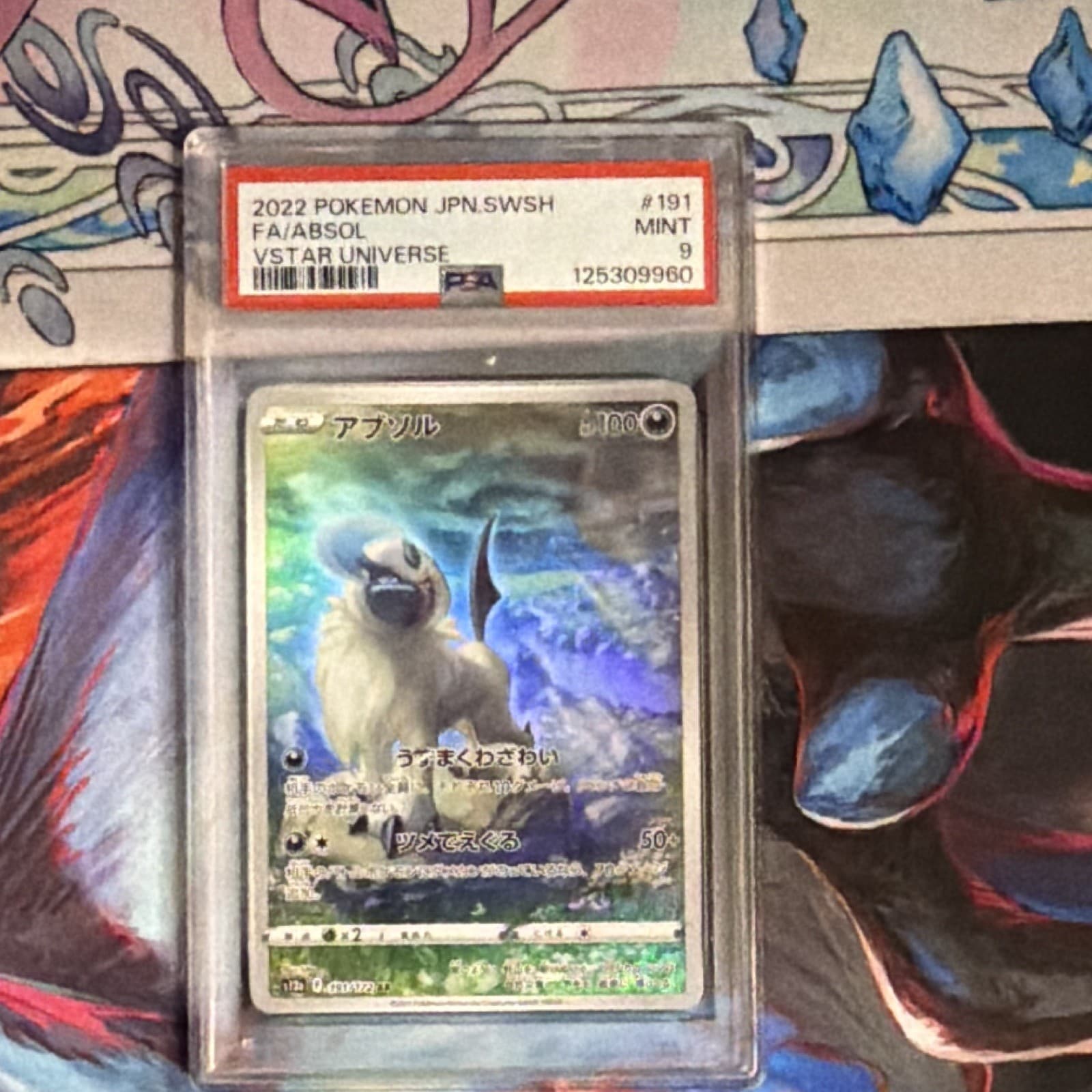 Pokemon TCG 2022 Japanese S12a VSTAR Universe Absol 191/172 AR Holo PSA 9