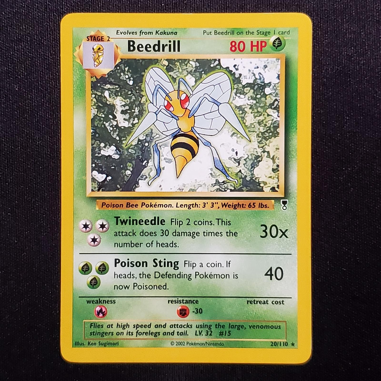 Beedrill 20/110 Rare Legendary Collection Pokemon Lightly Played