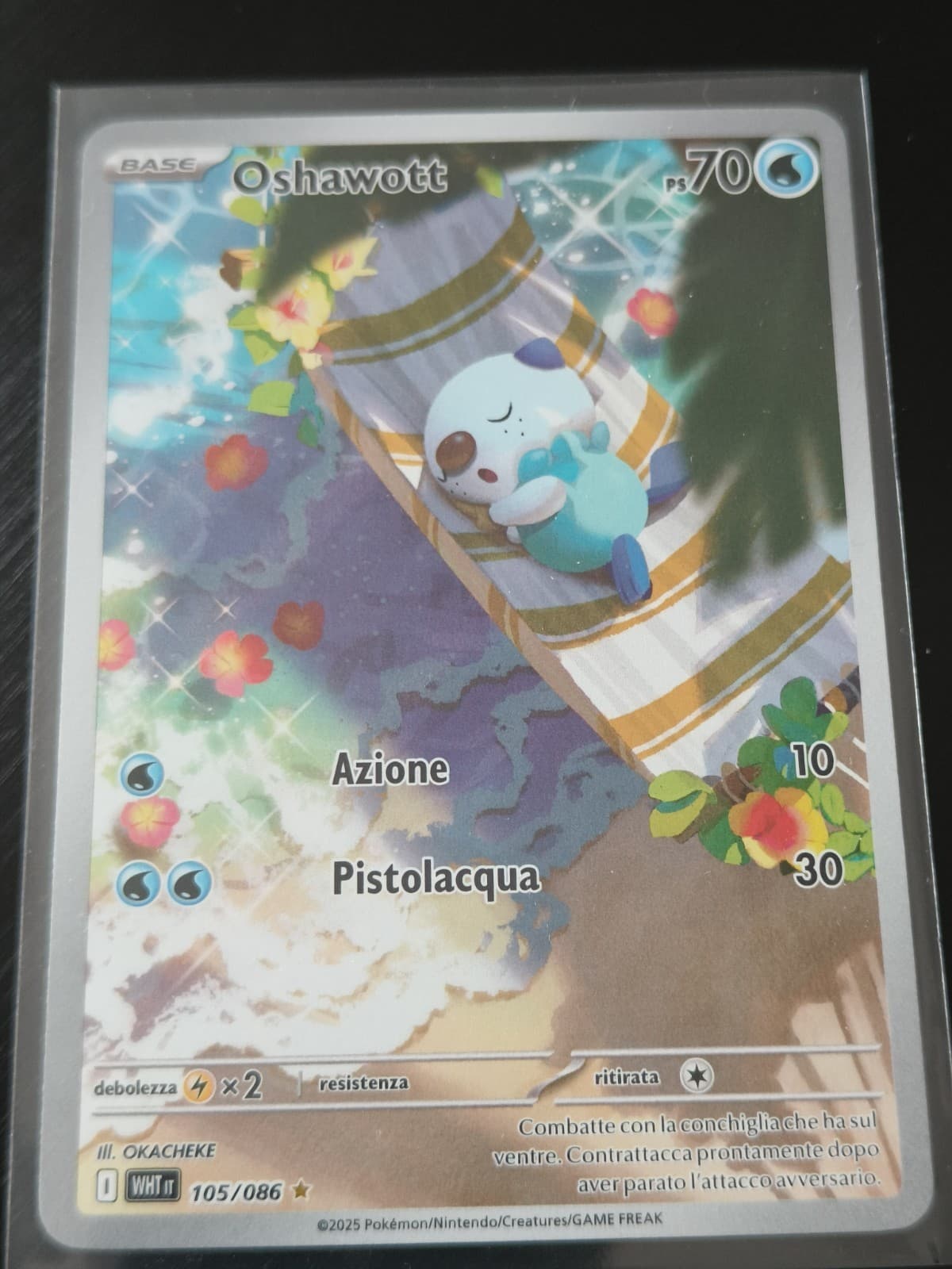 Pokemon Oshawott 105/086  | Fuoco Bianco WHT Italiano | Near Mint