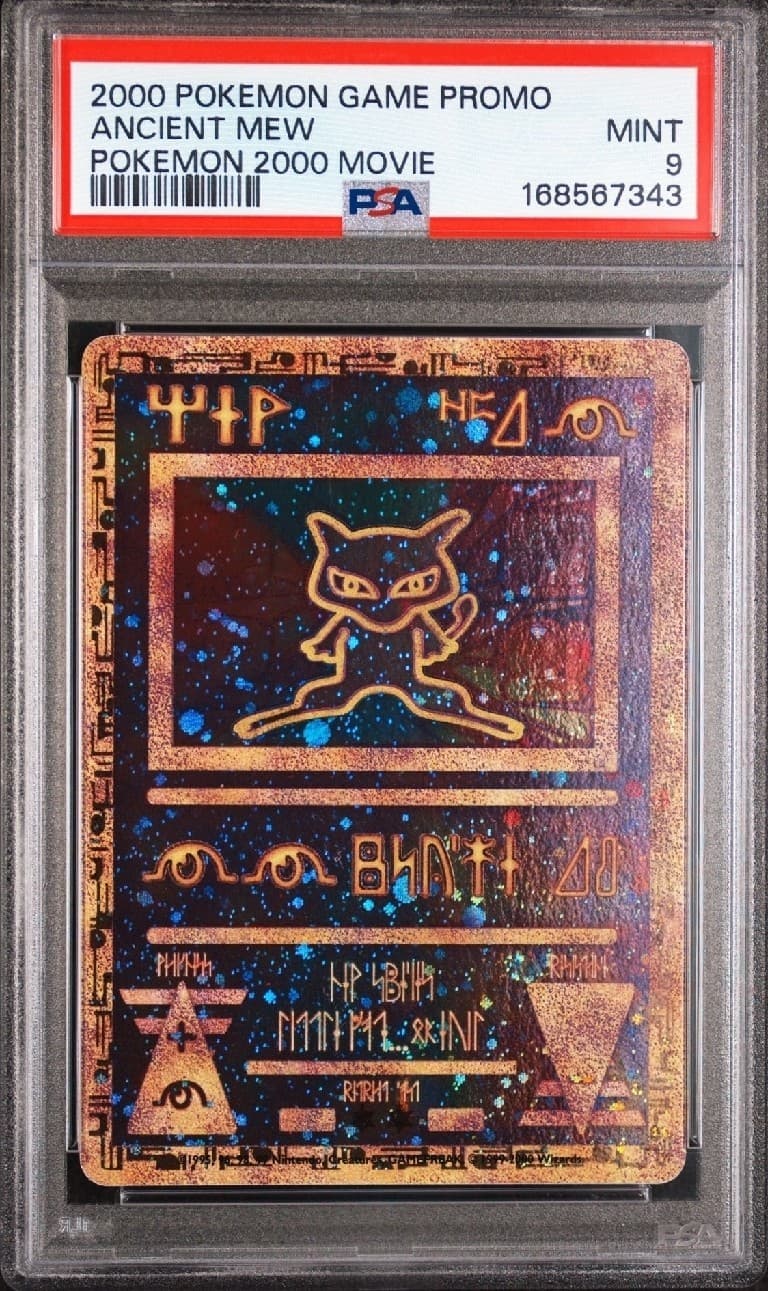 2000 Pokemon Game Movie Promo Card Ancient Mew PSA 9 Mint
