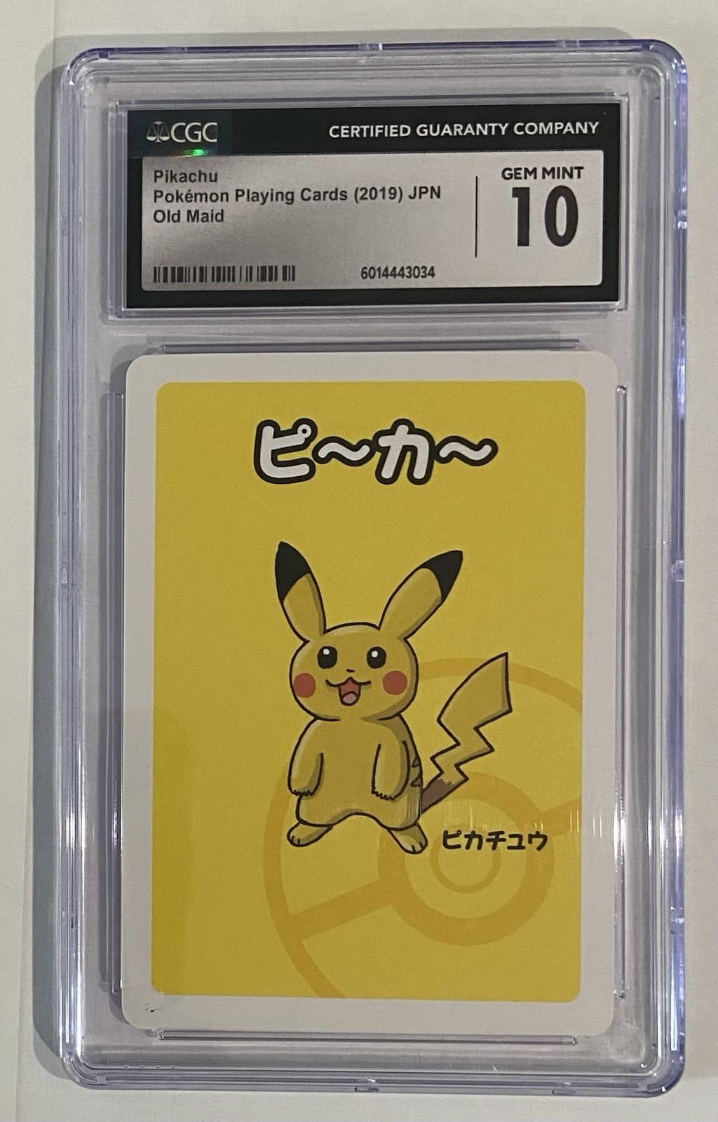 Pokemon Playing Cards Pikachu Old Maid Promo JP 2019 CGC 10 JPN Set