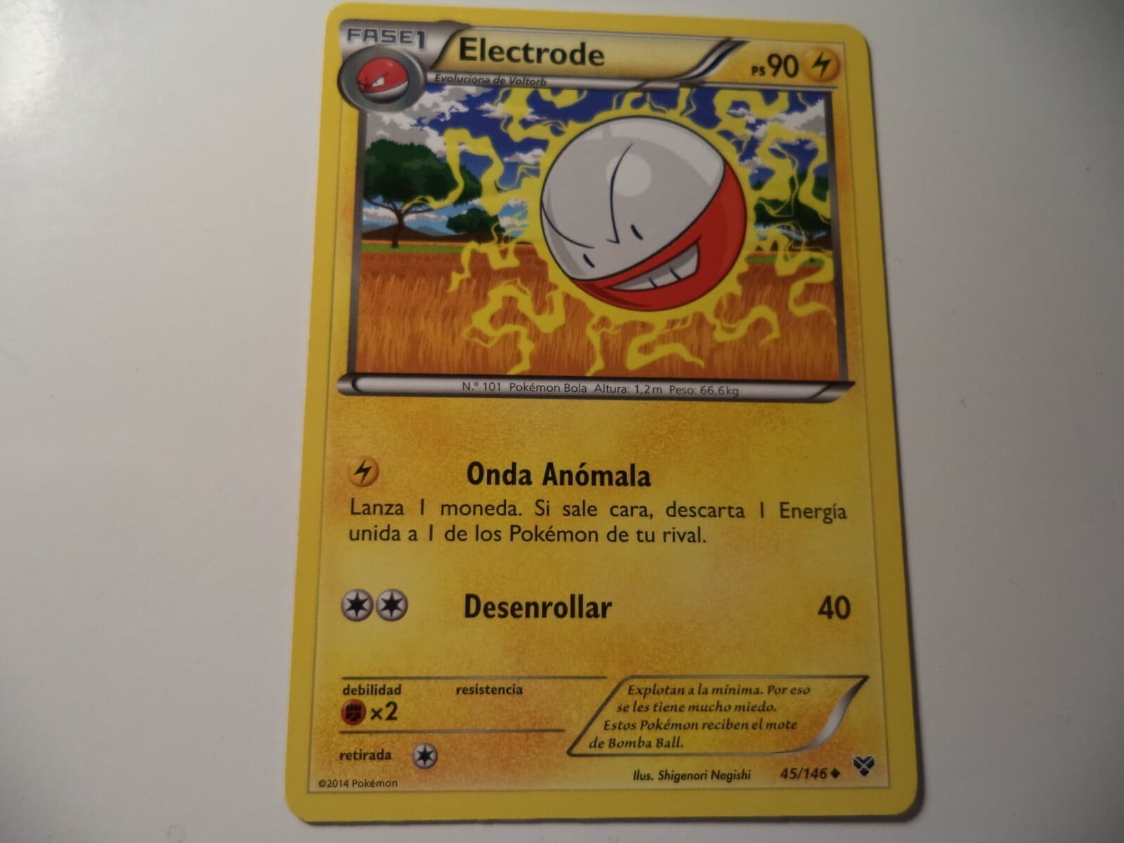 (ASY) SET XY ELECTRODE 45/146 IN GOOD CONDITION. 2 CARDS FOR 1,50 EURO