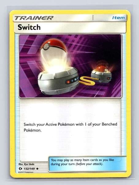 Switch 132/149 Sun & Moon Common LP Pokemon TCG