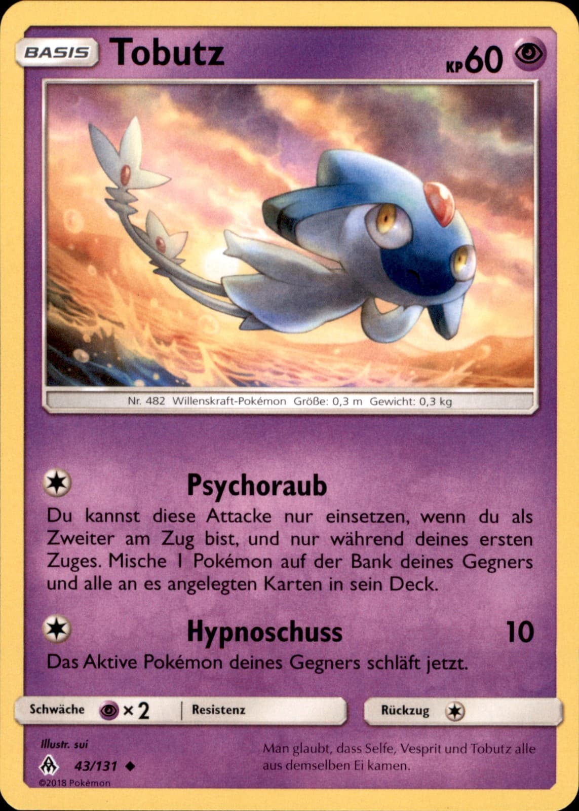 Pokemon 43/131 Tobutz - Sonne und Mond - Grauen der Lichtfinsternis