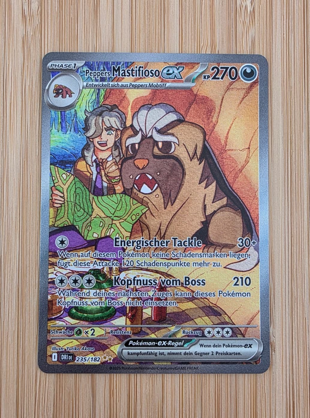 Pokemon Peppers Mastifioso EX 235 / 182 DRI Ewige Rivalen deutsch Pokémon