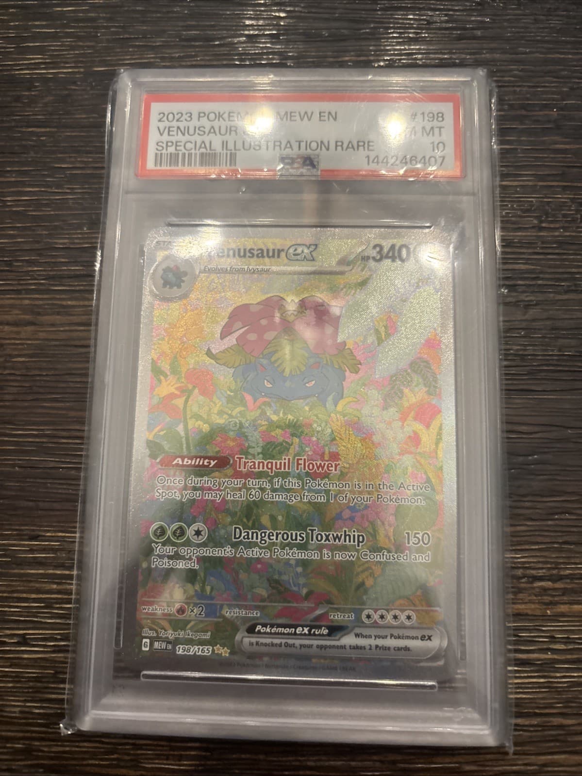 Venusaur ex 198/165 Sv: Scarlet & Violet 151 SIR PSA 10