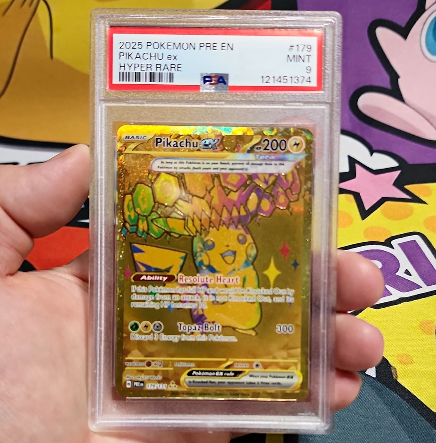 The Pokémon Company 2025 SV: Prismatic Evolutions Pikachu ex 179/131 Holo PSA 9