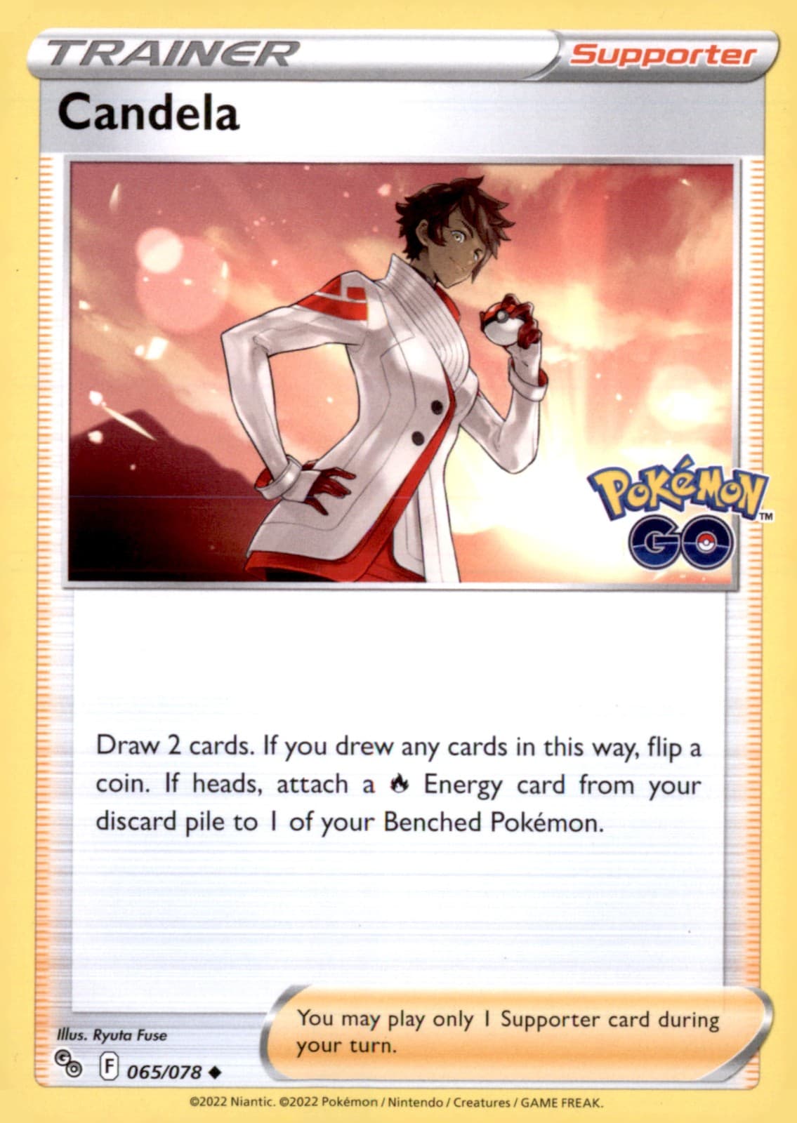Candela Pokemon GO 065/078 Near Mint Pokémon — English