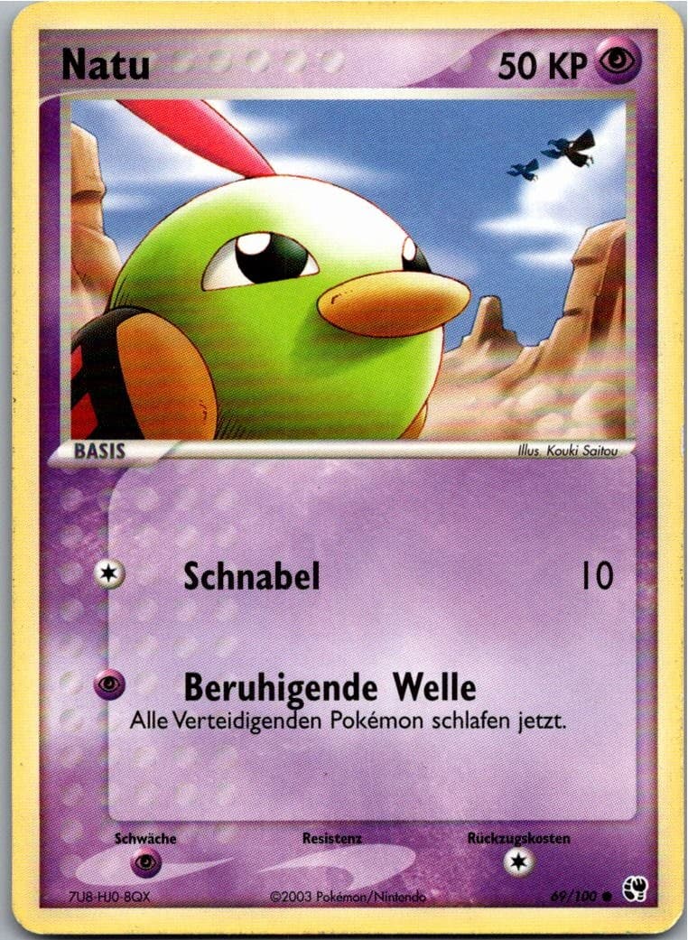Pokémon Natu 69/100 EX Sandsturm 2003 Deutsch