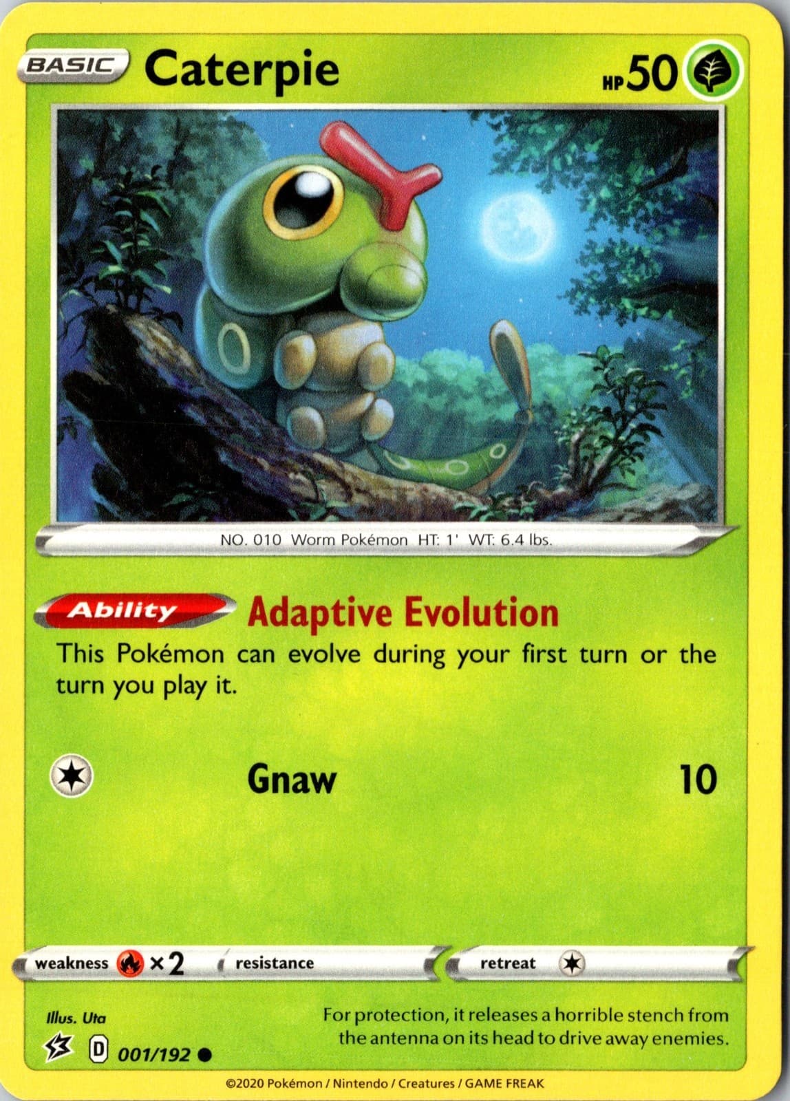 Caterpie 1/192 2020 SWSH Rebel Clash Regular Common