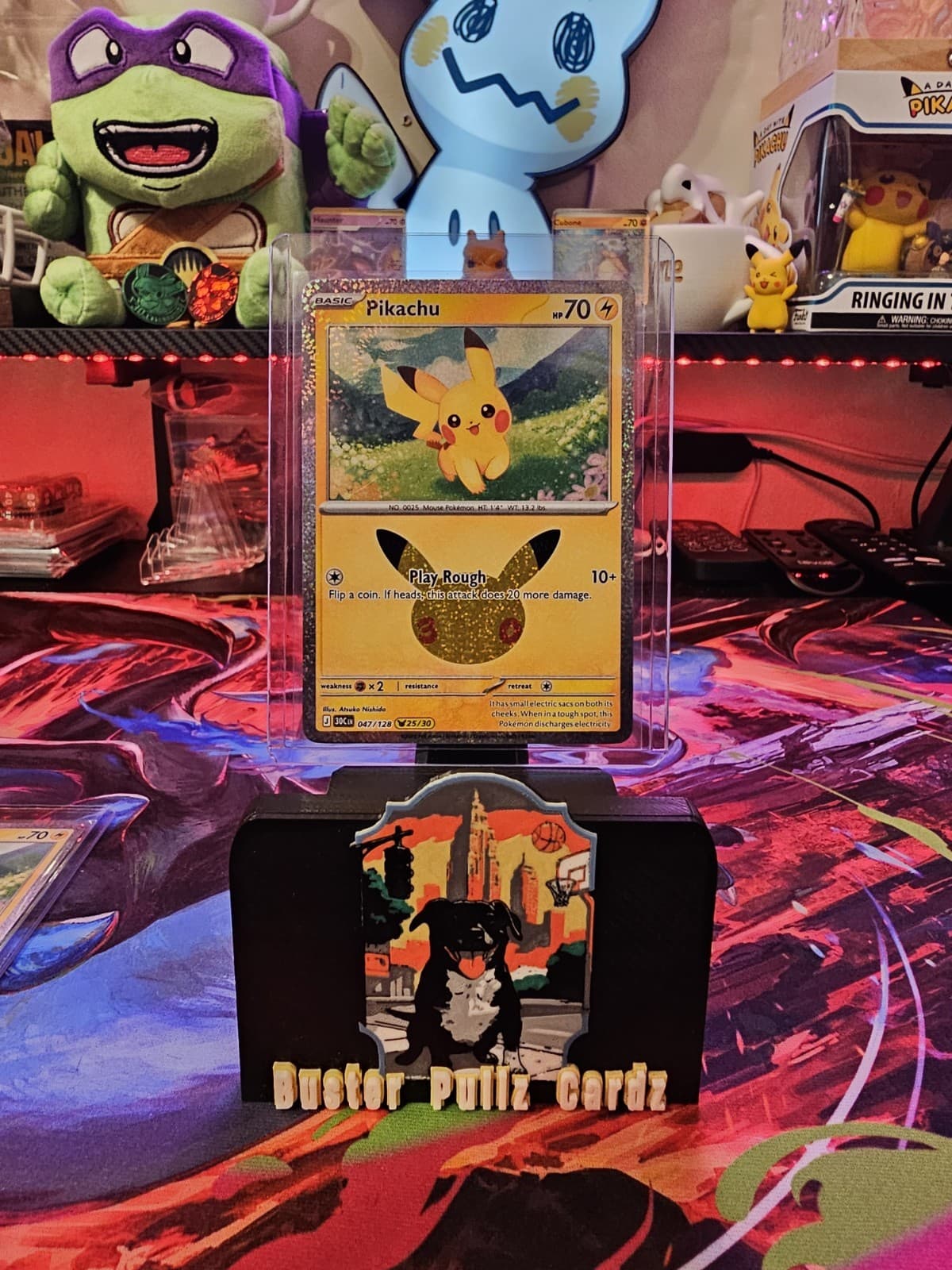 Pikachu 47/128 025/30 Pokemon 30th Celebration Holo NM