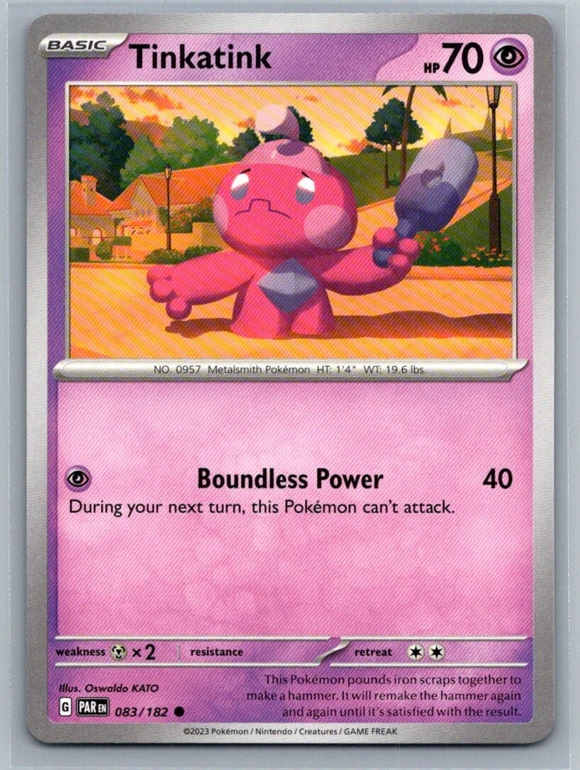 Tinkatink 83/182 Paradox Rift Common Pokémon TCG 2023
