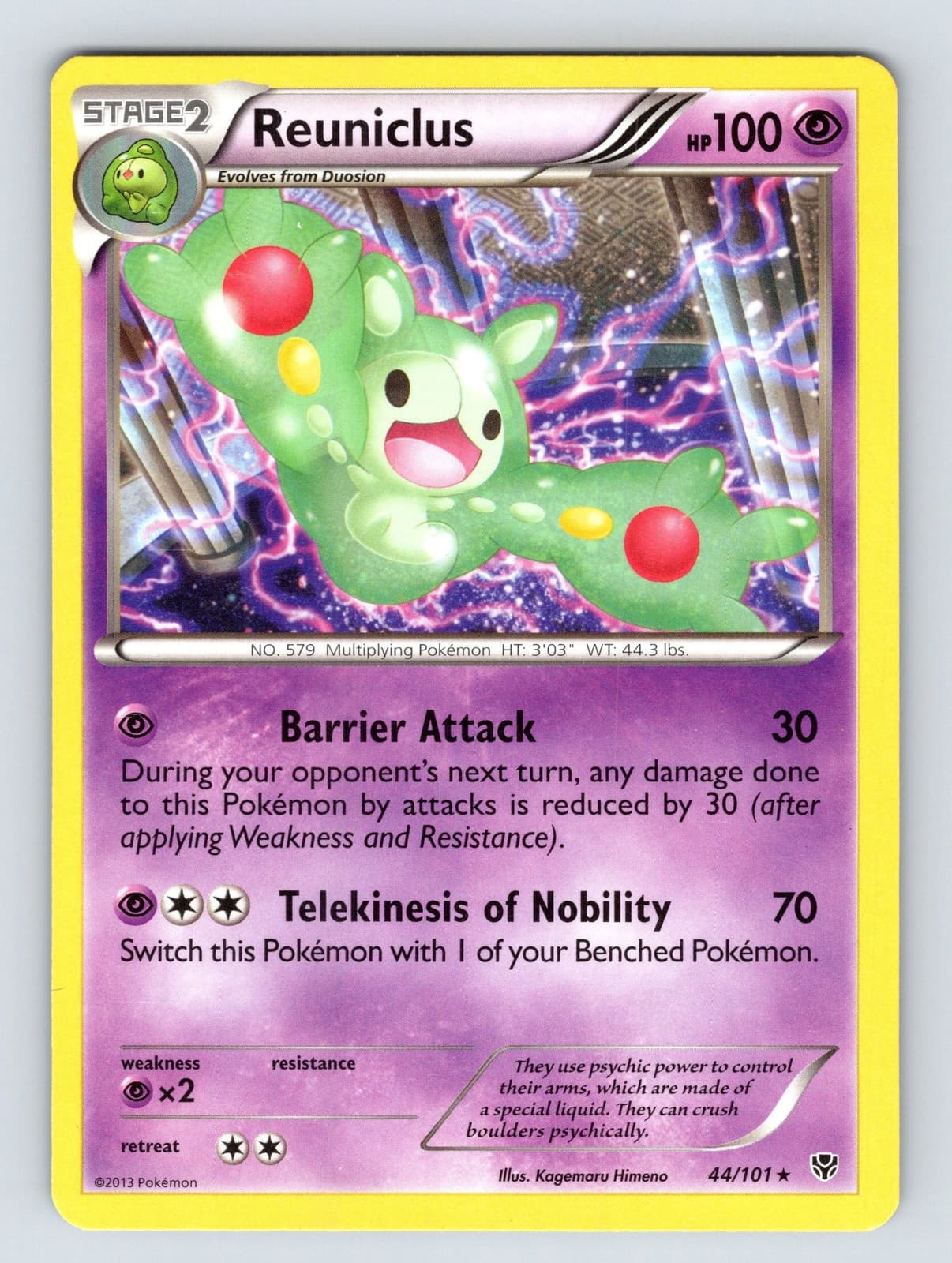 Reuniclus 44/101 Plasma Blast Rare NM Pokemon TCG