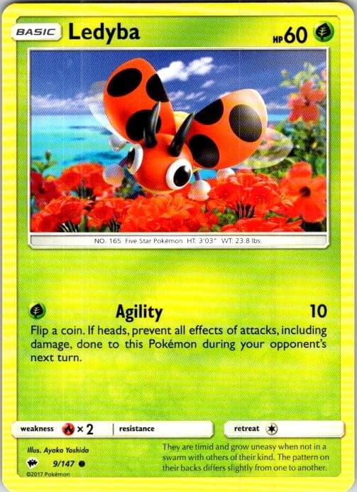 Pokemon | SM - Burning Shadows | Ledyba | 9/147 | | NM