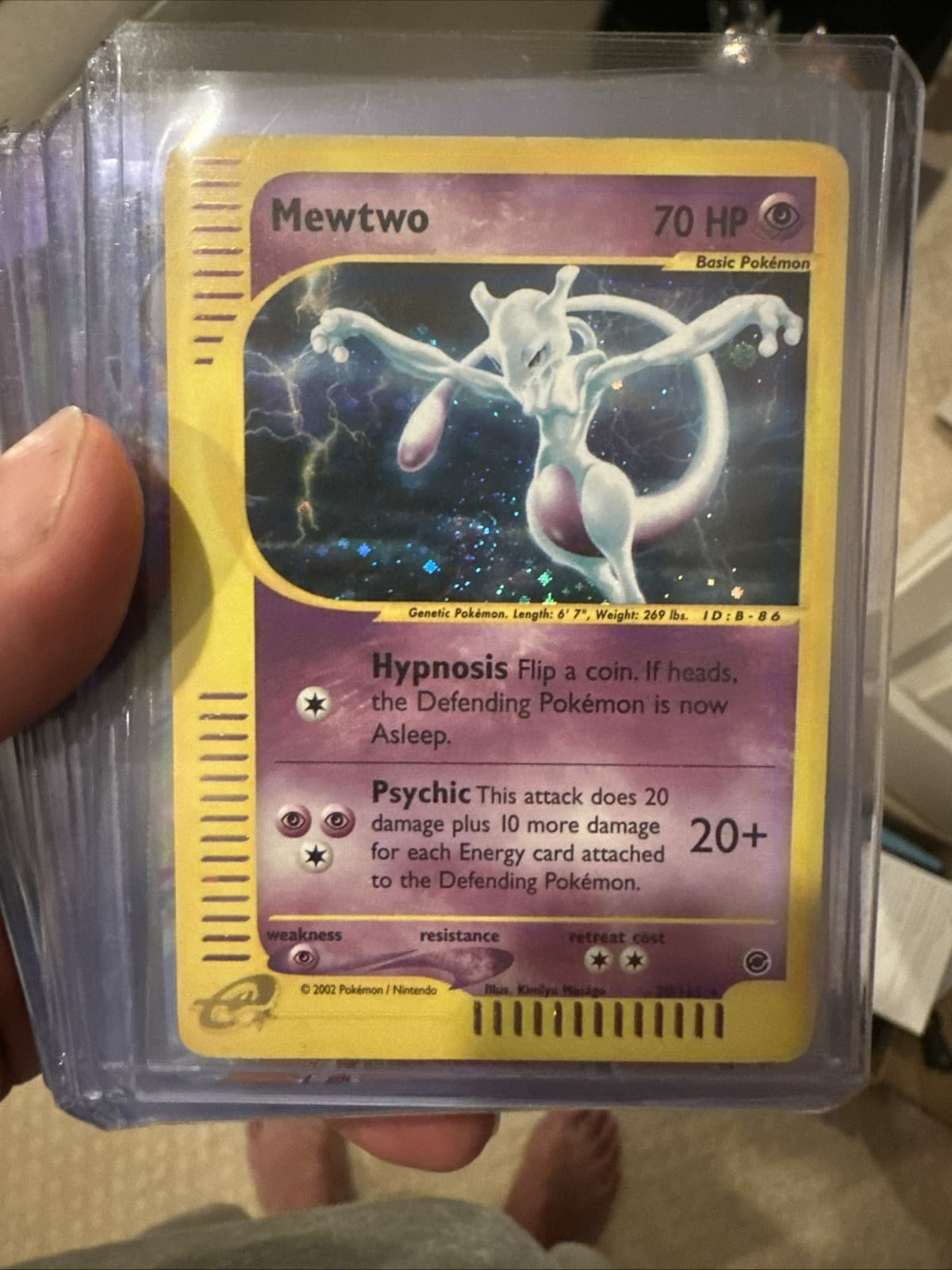 Mewtwo Expedition Holo 20/165 Pokemon Card Mint front 