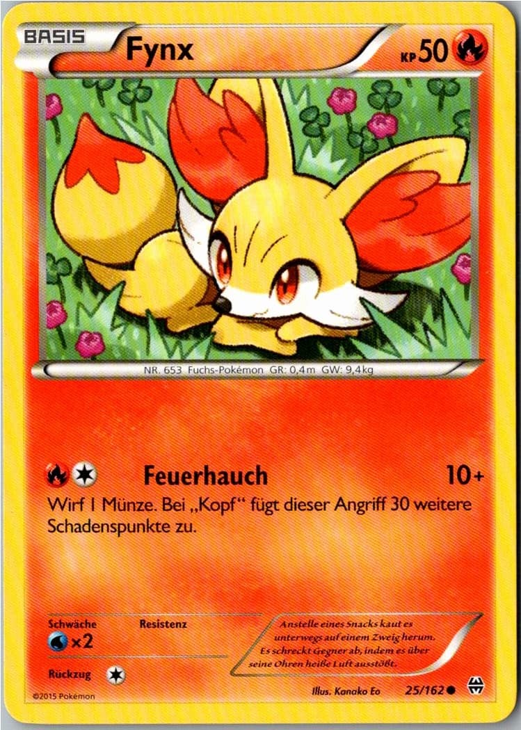 Pokemon Fynx 25/162 TURBOstart Deutsch