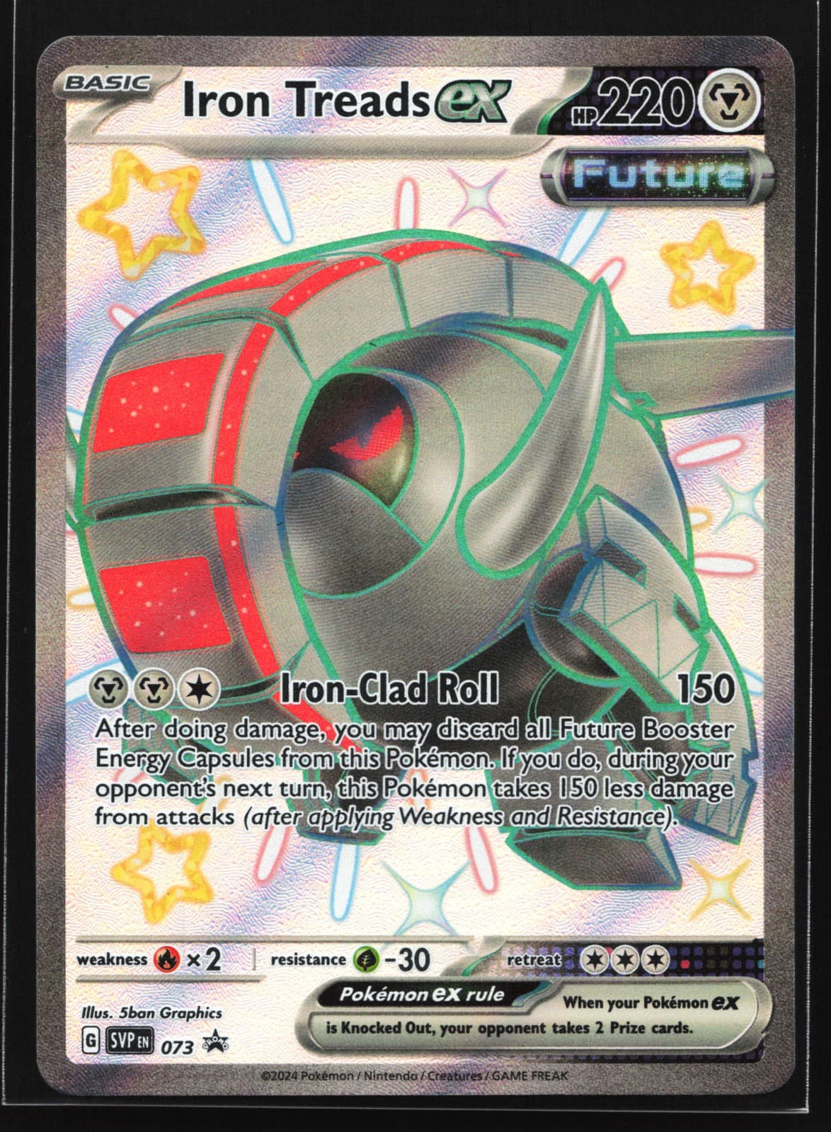 Iron Treads ex 073 SV: Scarlet & Violet Black Star Promo Pokemon Card
