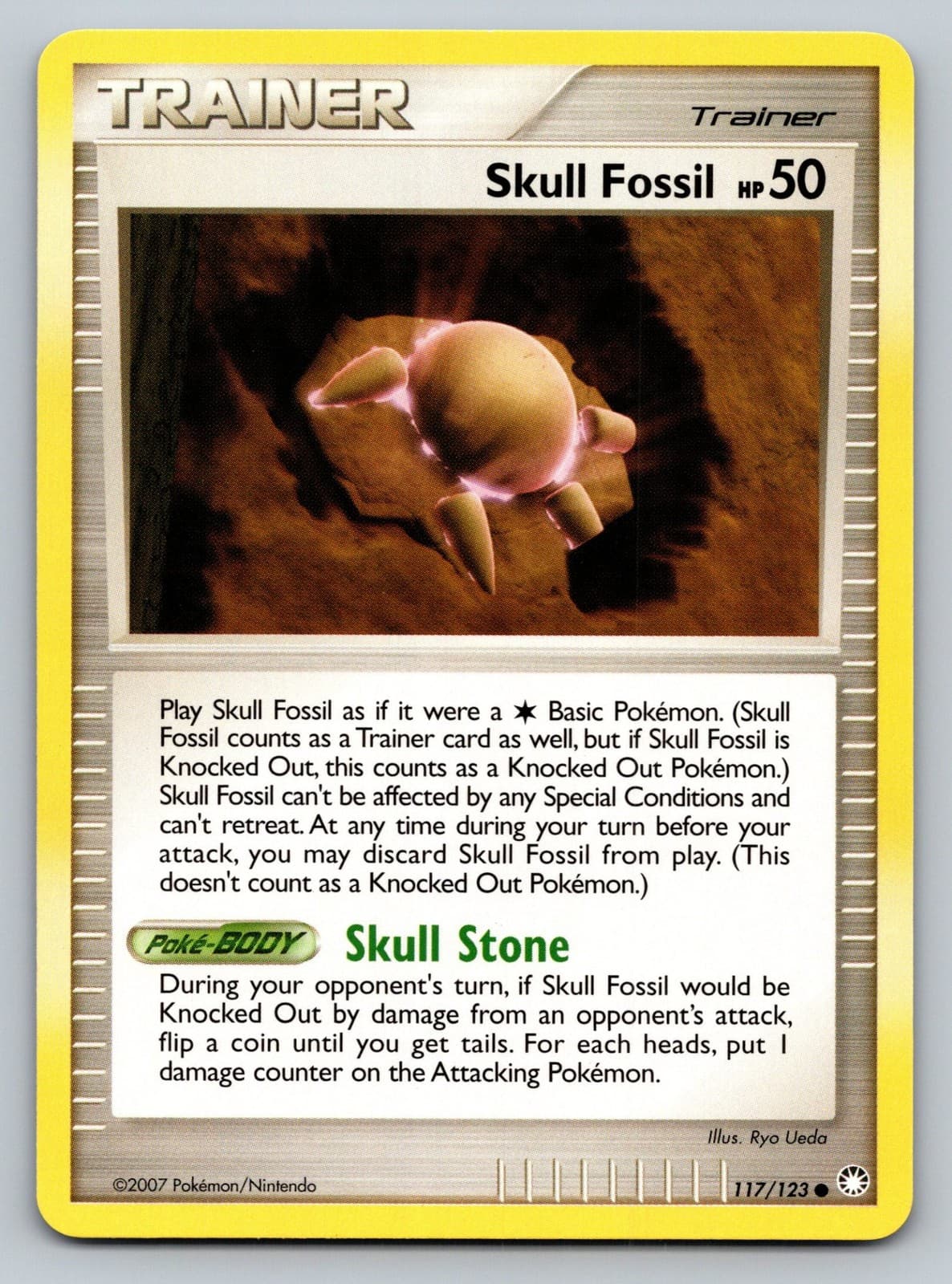 Skull Fossil Pokemon Common [Mysterious Treasures 117/123] Lightly Played