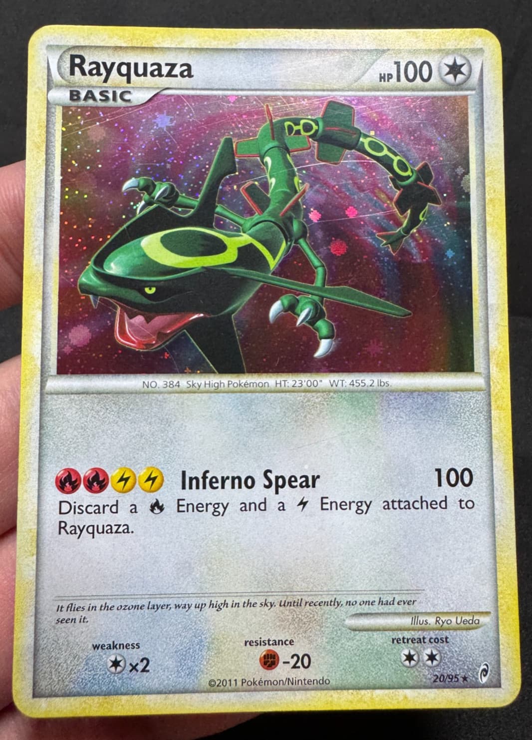 ~SWIRL~ Rayquaza 20/95 | Call of Legends Holo Rare - MP