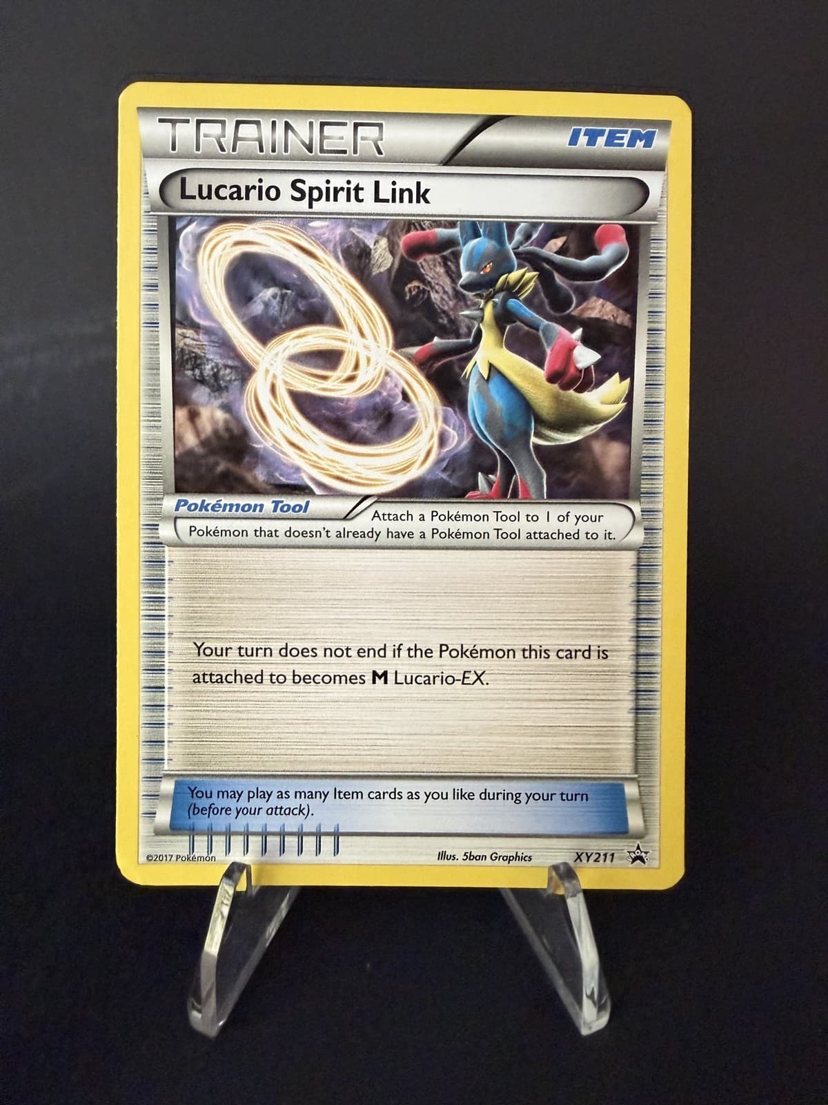 Lucario Spirit Link XY211 XY Black Star Promo Trainer Card MP