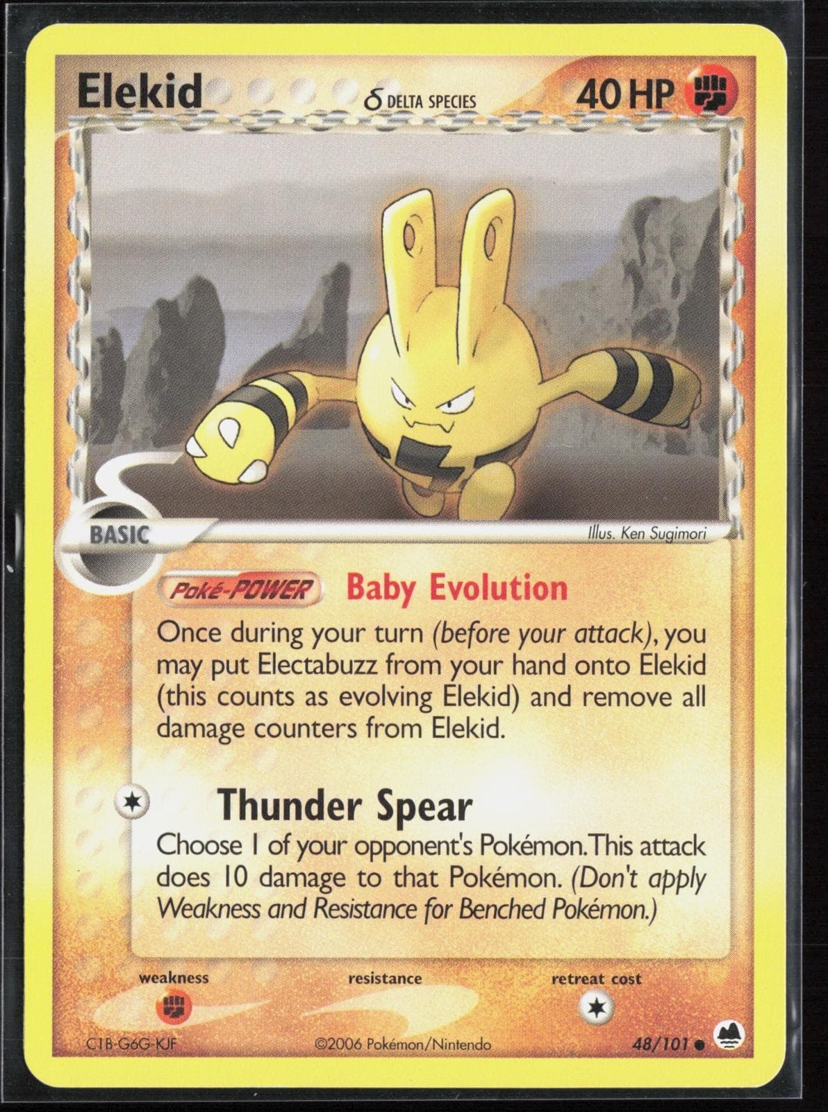 Elekid 48/101 - Pokemon Dragon Frontiers - Common - NM