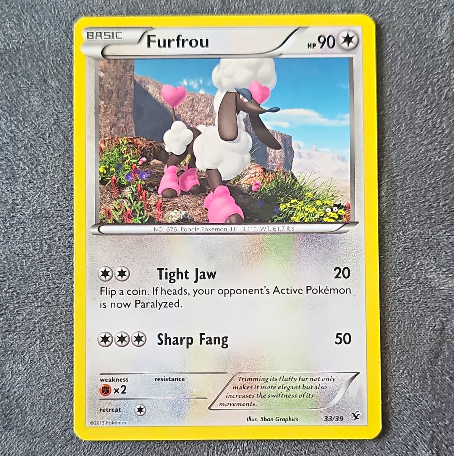 Pokemon Card - Furfrou 33/39 Kalos Starter Set Regular LP Cond.