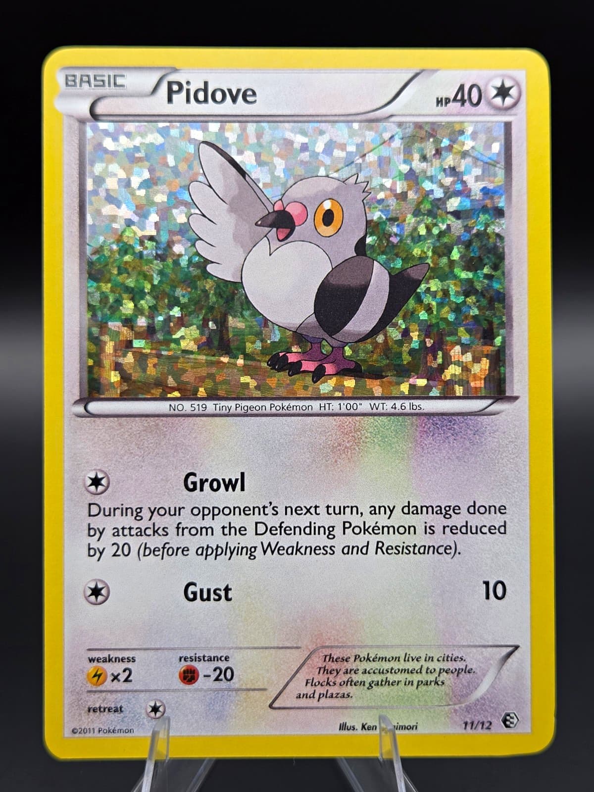 Pidove 11/12 McDonalds Promo M11 Pokemon Holo Common EN Pokemon TCG 60 HP