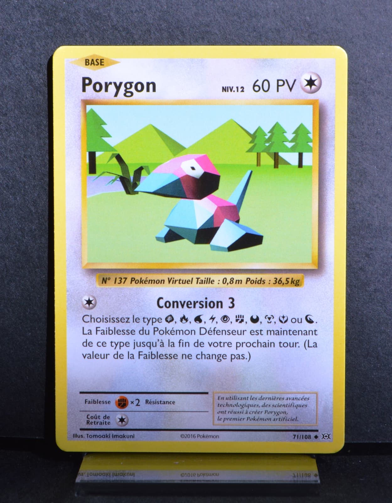 carte Pokémon 71/108 Porygon Niv.12 60 PV XY - Évolutions NEUF FR