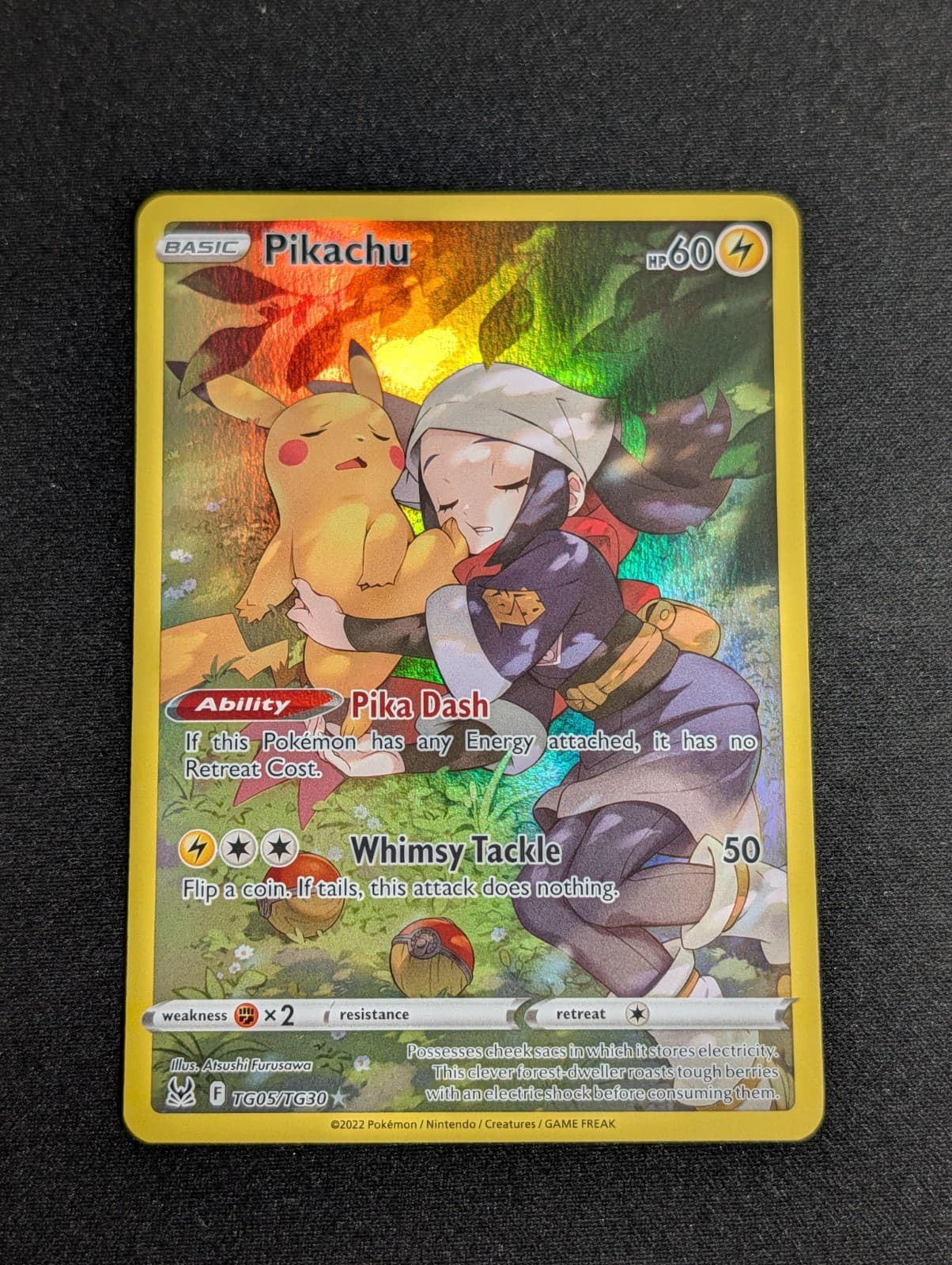 Pikachu TG05/TG30 Swsh11 Lost Origin Trainer Gallery Holo Rare English
