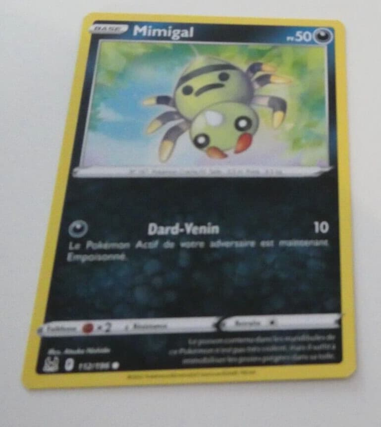 POKEMON ORIGINE PERDUE FRANCAISE CARD CARTE MIMIGAL 112/196 EB11 VF FR JCC NEUF