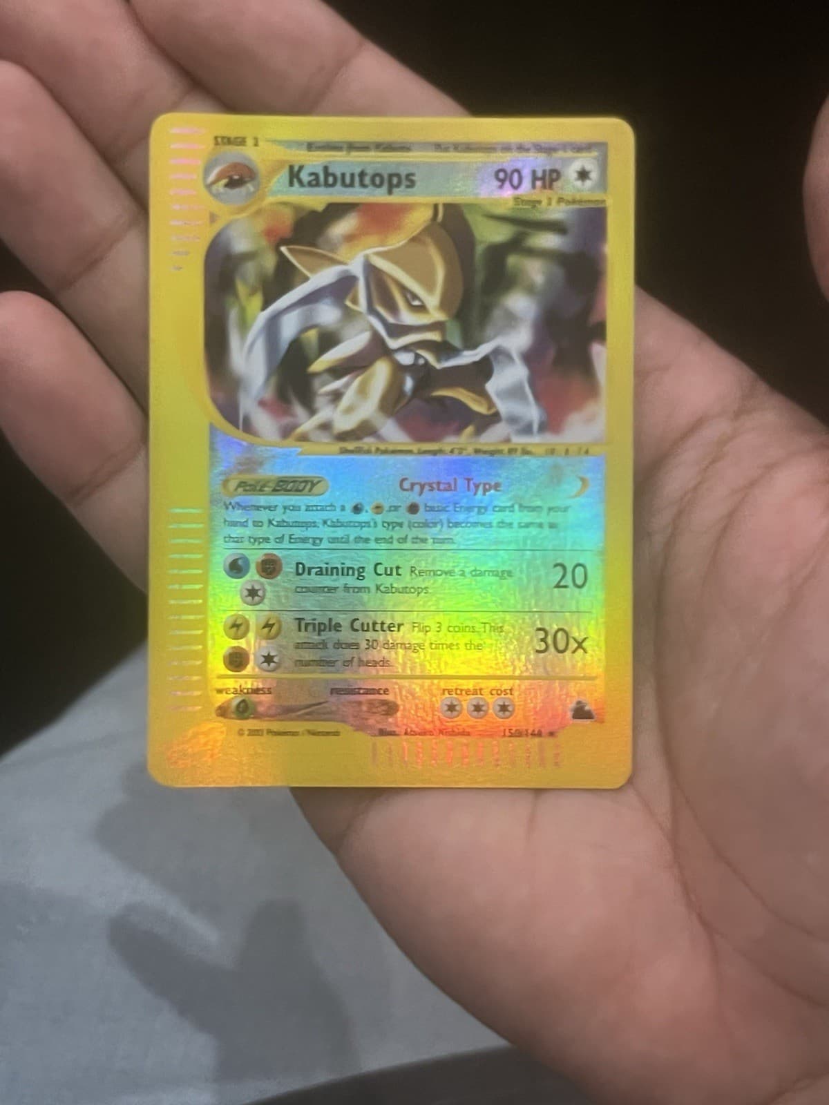 Pokémon TCG Kabutops Reverse Holo 150/144 Skyridge