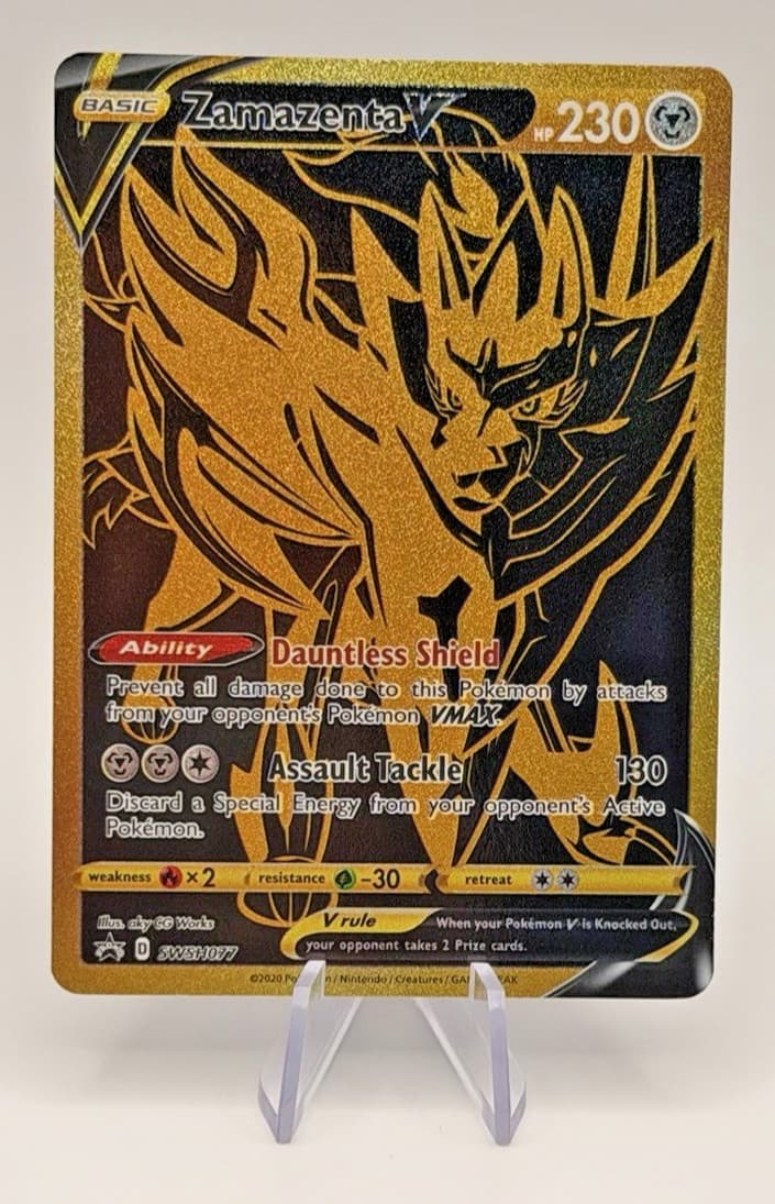 Zacian V SWSH076 Near Mint Sword & Shield Black Star Promo 2020 Holo Pokemon