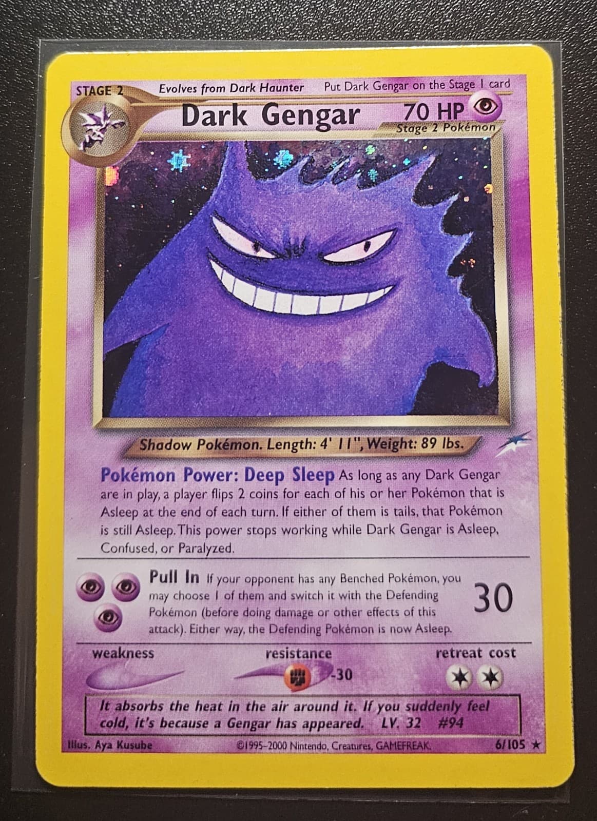 Pokemon Dark Gengar 6/105 Neo Destiny Holo