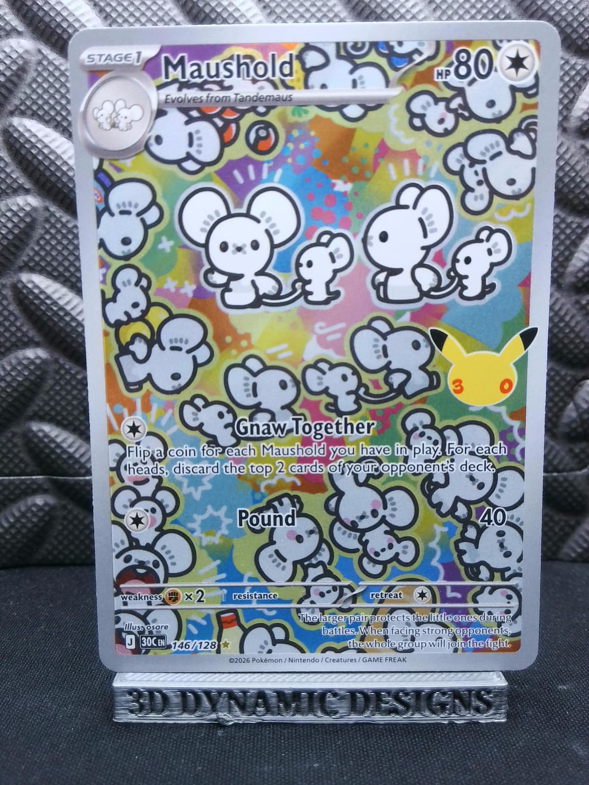 | Pokemon Maushold - 146/128 Illustration Rare Me 30Th Celebration NM/M 🔥 |