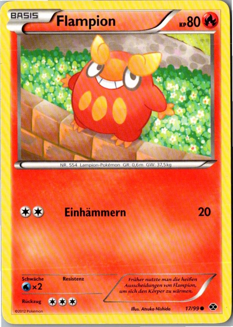 Pokemon Flampion 17/99 Kommende Schicksale Deutsch