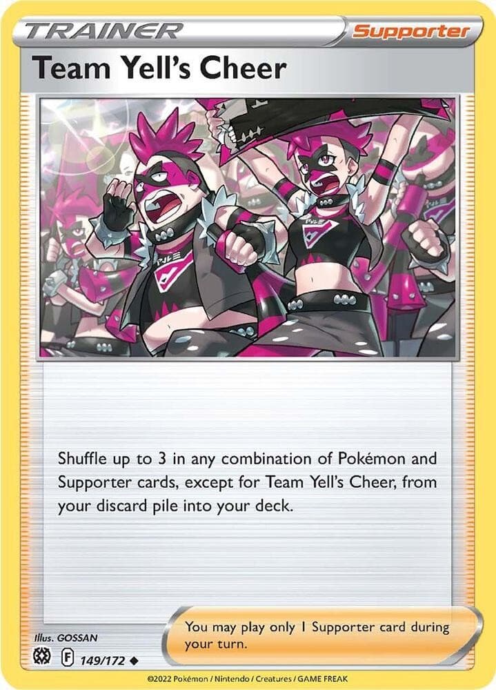 Team Yell's Cheer #149/172 Swsh09 Brilliant Stars Uncommon Pokemon TCG NM